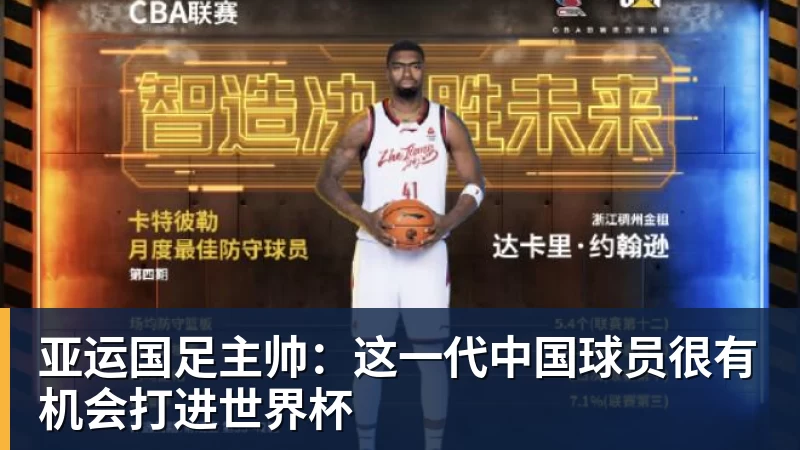 亚运国足主帅：这一代中国球员很有机会打进世界杯